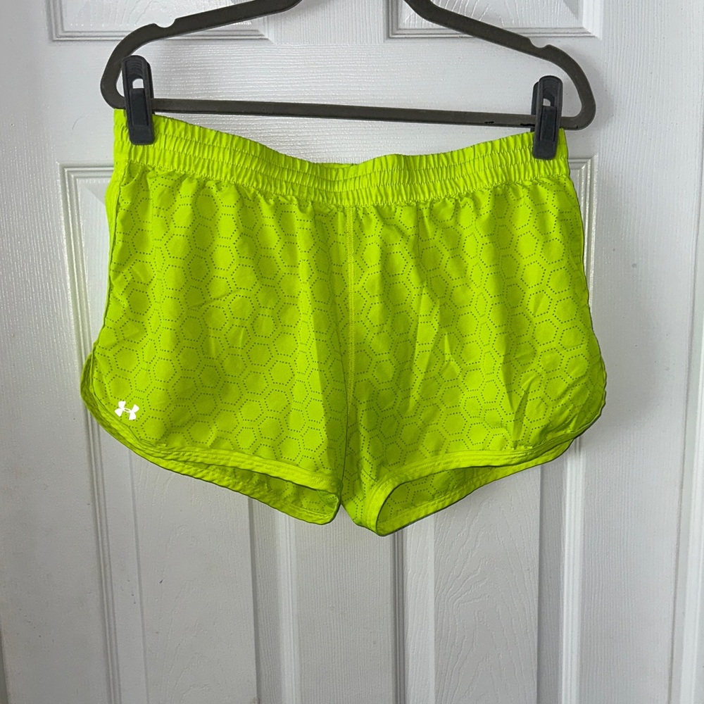 Under Armour Women's Bright Yellow Athletic Shorts